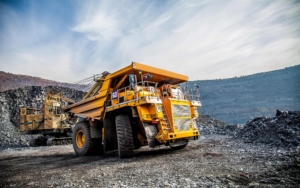 Mining Truck In Mining Quarry