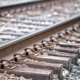 Railroad Tracks Detail Close Up